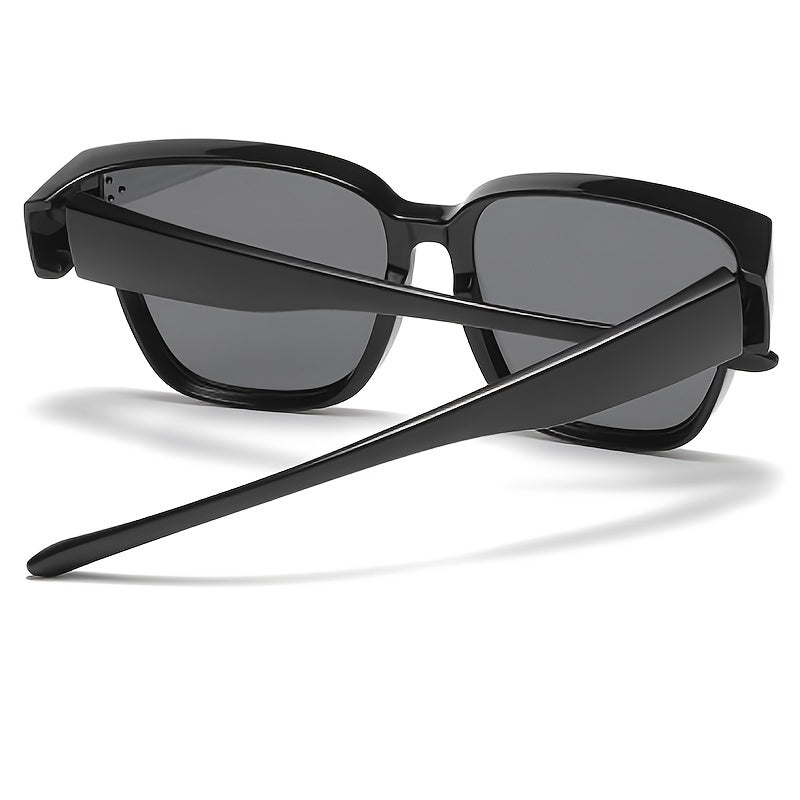 LJGOOD HD Polarized Sunglasses Myopia Driving Set Mirror
