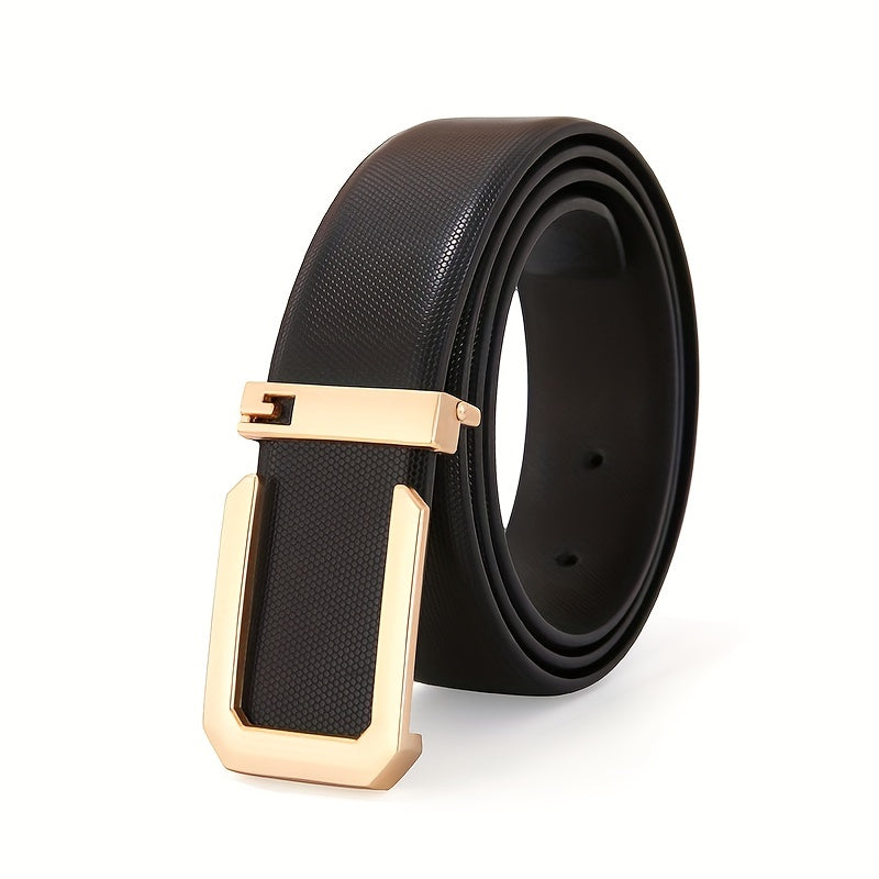Men's Leather Buckle Belt Business Casual Belts Father's Christmas Birthday Gift
