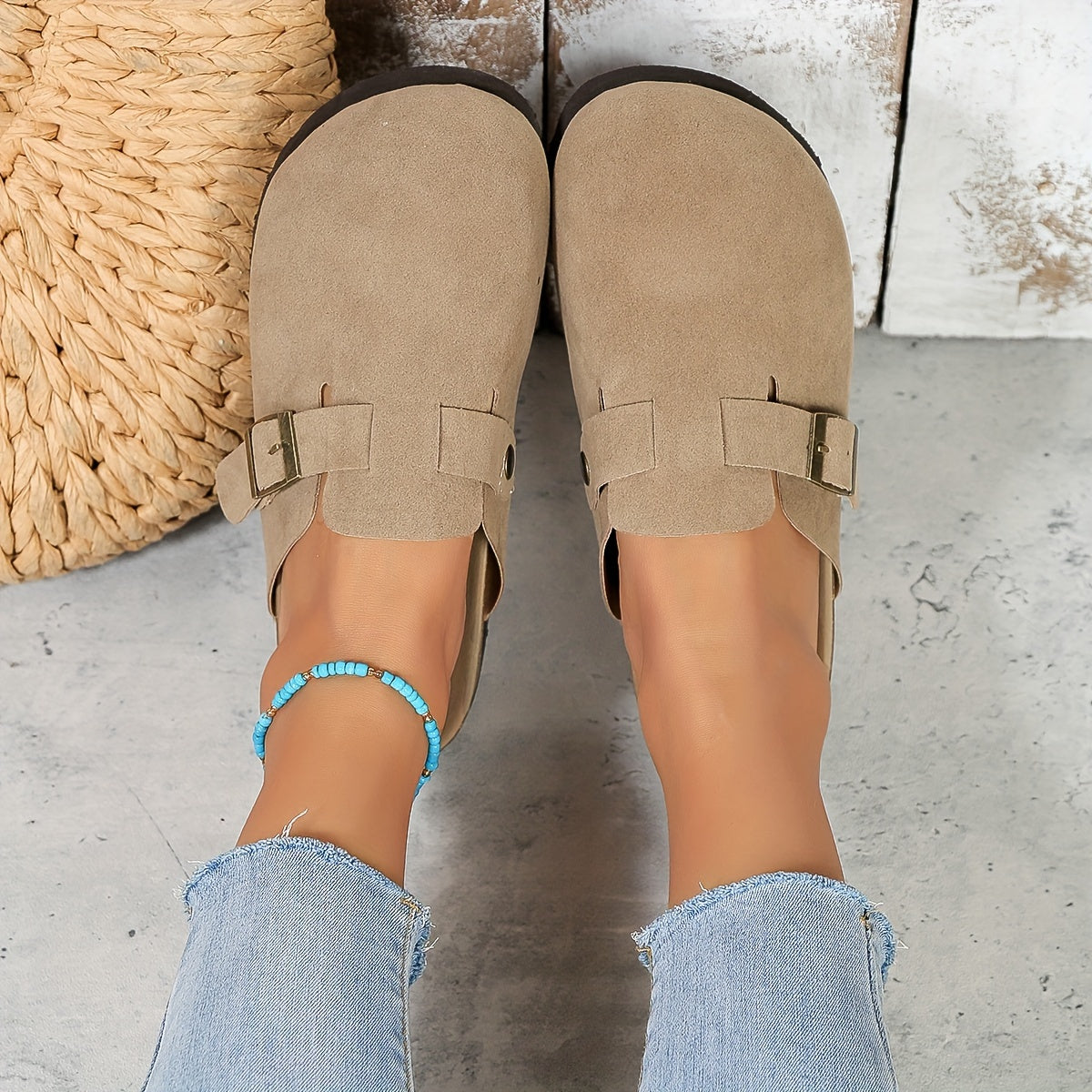 Round Toe Flat Sports Sandals Non Slip Heighten Slides
