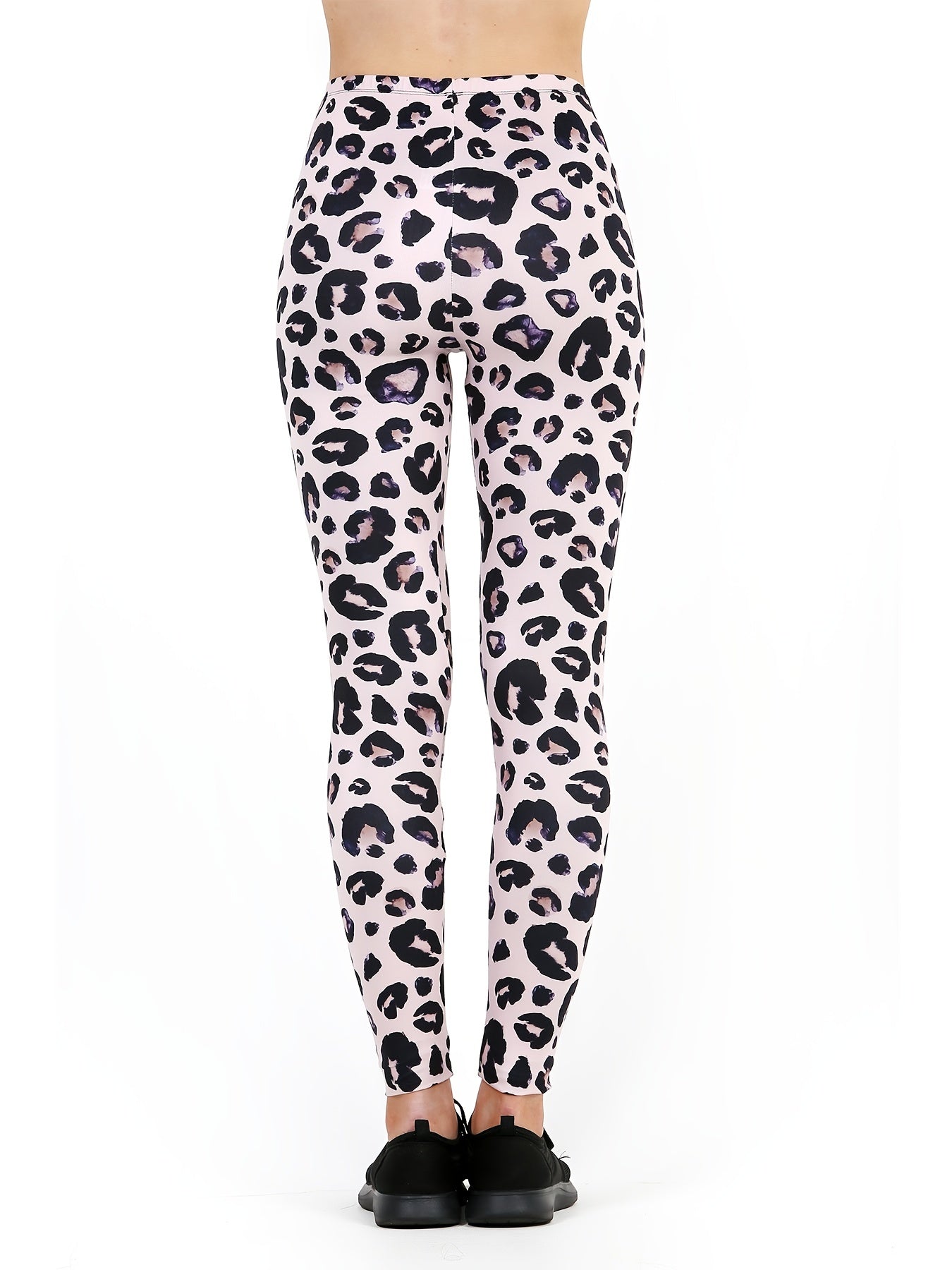 Leopard Print High Waist Leggings Sexy Long Length