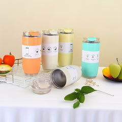 320ml Stainless Steel Coffee Cup Double Layer Insulated Water Bottle