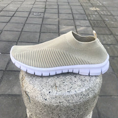 Men's Breathable Knit Sock Shoes Lightweight Slip On Sneakers
