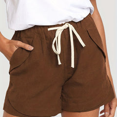 Drawstring Waist Shorts for Women - Casual Summer & Spring Shorts