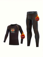 Toddler Kids Fleece Compression Sets Football Print Pullover & Pants