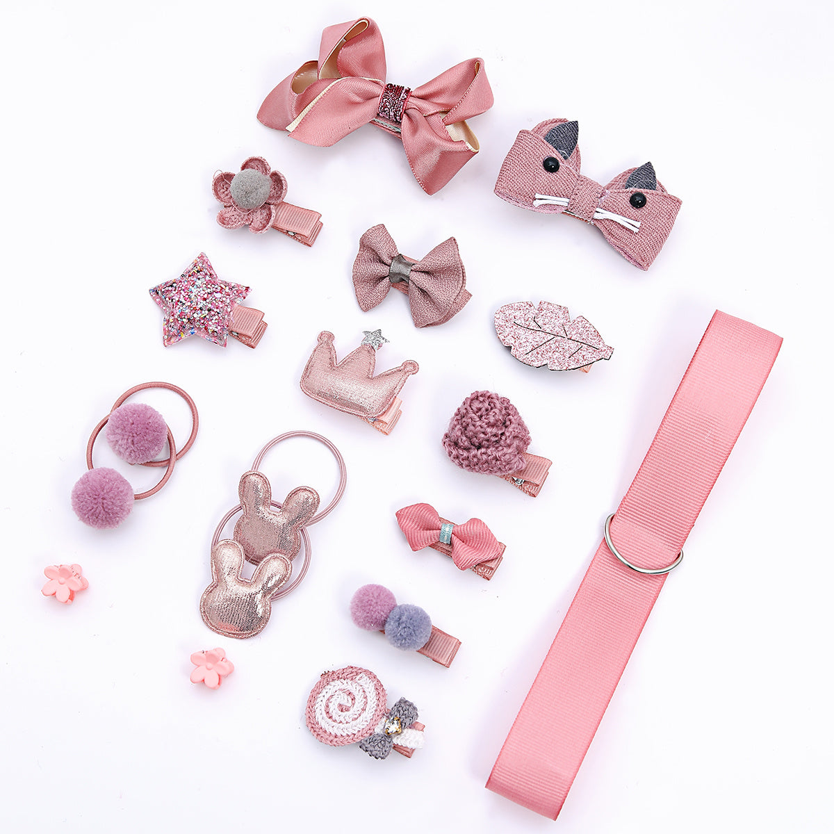 18pcs Cartoon Hair Clips for Kids
