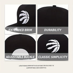 Unisex Breathable Adjustable Baseball Cap with Letter Embroidery