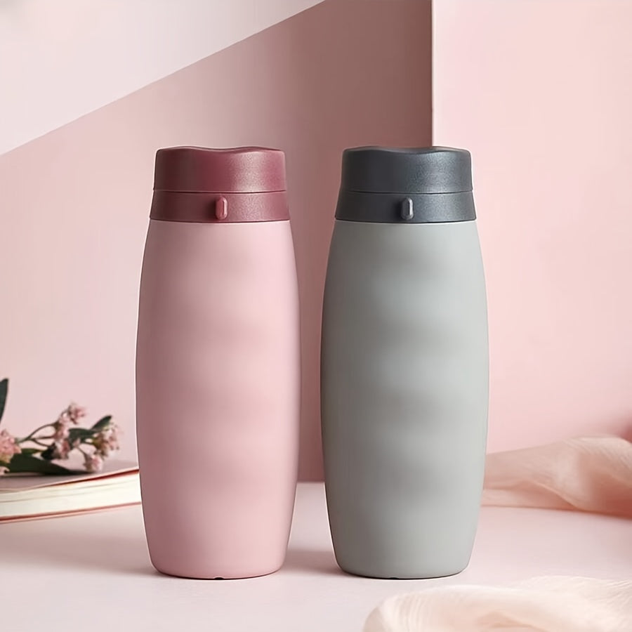 600ml Silicone Foldable Water Cup Sports Fitness Bottle