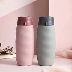 600ml Silicone Foldable Water Cup Sports Fitness Bottle