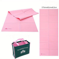 Thick Portable Folding Yoga Mat for Travel & Students