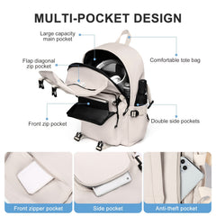 Versatile School Backpack for Men Middle High School Students College Style
