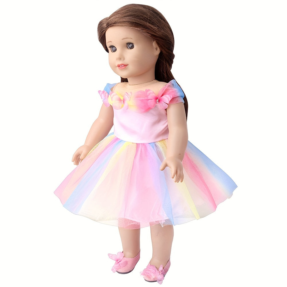 45 72 Cm Girl Doll Butterfly Princess Dress Holiday For Girls Clothes