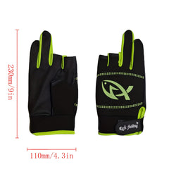 3 Fingerless Fishing Gloves Touch Screen Outdoor Cycling Driving Fishing