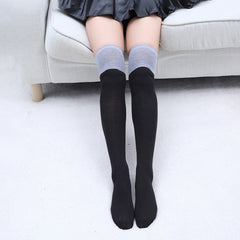 Colorblock Knee High Socks Women's Stocking