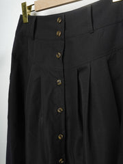 Solid Button Up Maxi Skirt for Women