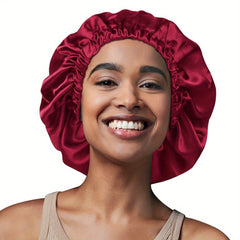 Adjustable Extra Large Satin Bonnet Silk Cap for Men and Women