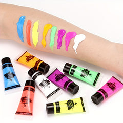 Blacklight Neon Body & Face Paint Kit Party Supplies