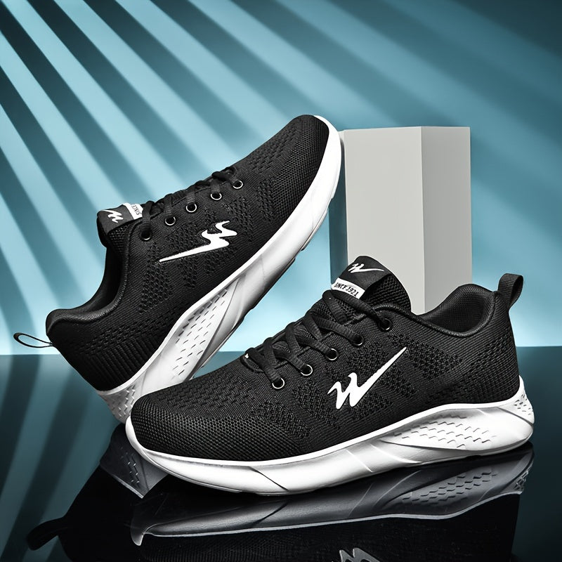 Men's Breathable Woven Sneakers Non Slip Soft Sole Shoe