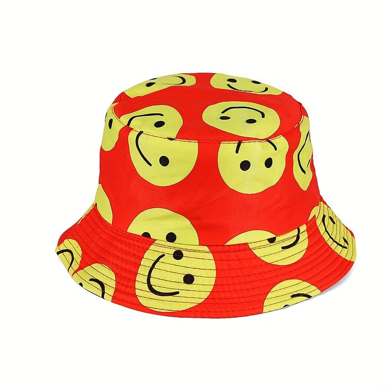 Men's Happy Face Sunshade Bucket Hat