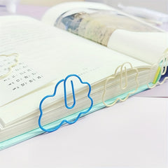 5pcs Cloud Paper Clip Bookmark Office Desk Accessories School Patchwork Clip