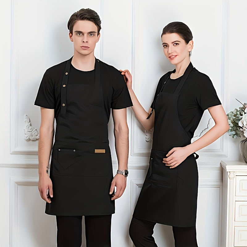 Hanging Neck Apron Tie Waist for Work Uniform