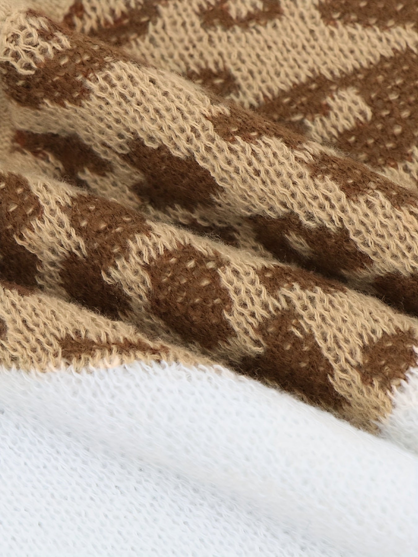 Leopard Print V Neck Sweater