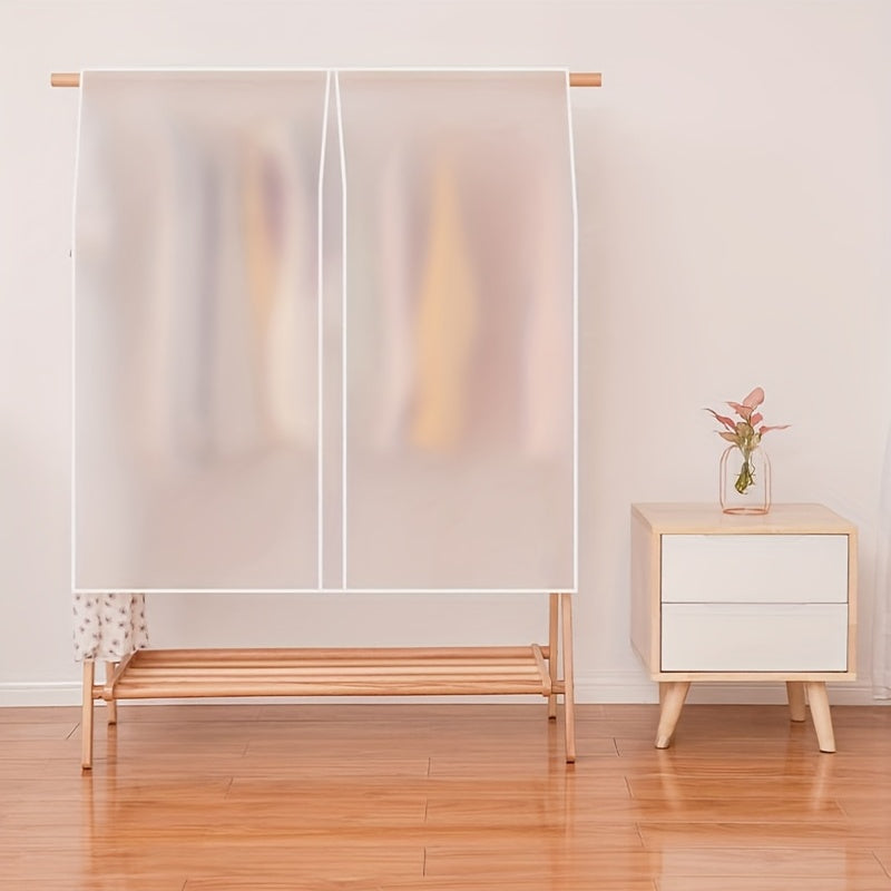 Transparent Clothes Dust Cover Storage Bag Wardrobe Hanger Dust Cover