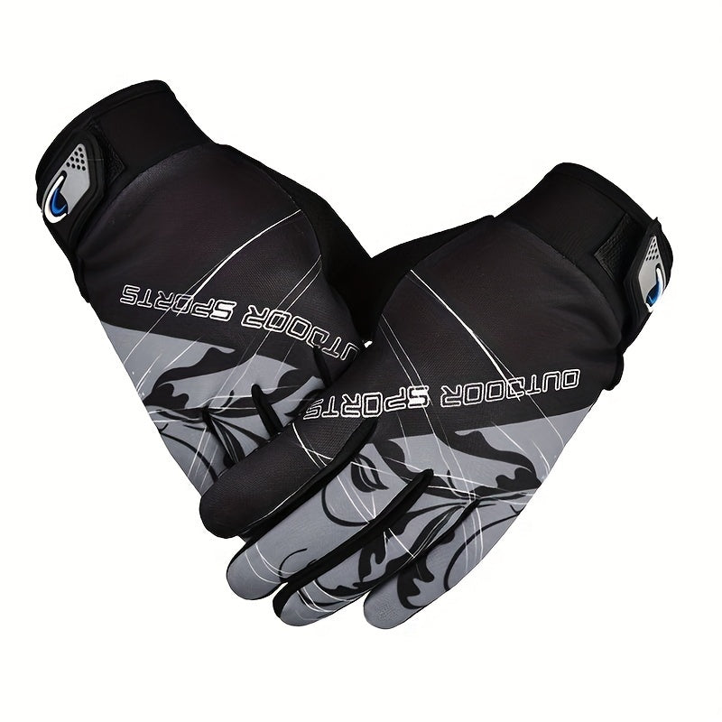 Full Finger Cycling Gloves Breathable Non-slip Mountain Bike Motorcycle Gloves