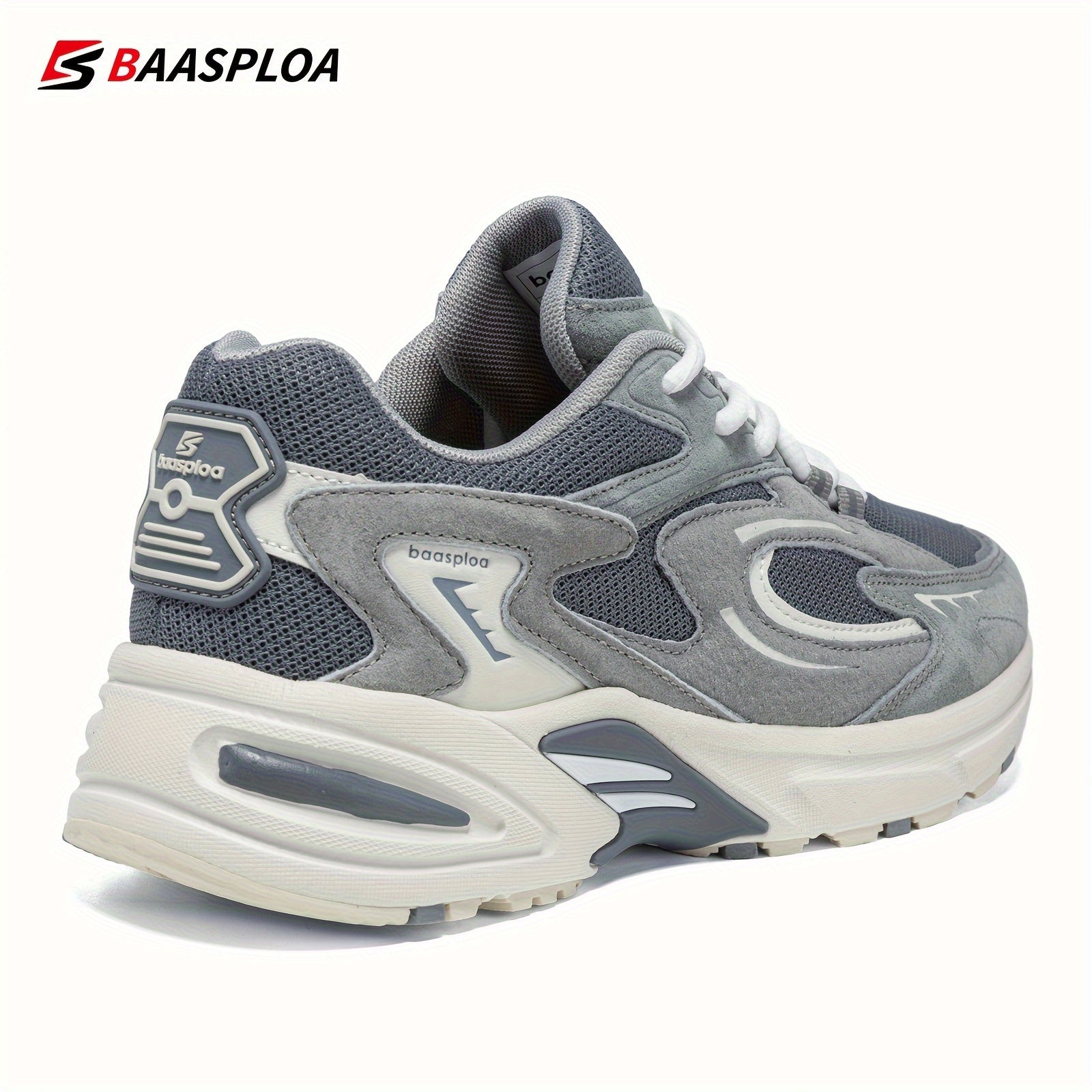 Baasploa Men's Vintage Chunky Shoes Non Slip Sneakers For Outdoor Activities