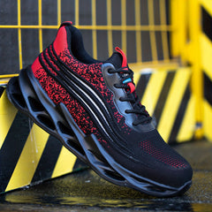 Steel Toe Stab Resistant Work Safety Shoes Breathable Comfortable Soft Sole