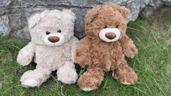Teddy Bear Plush Toy Deep Brown Ivory Perfect Birthday Gift Boys Girls