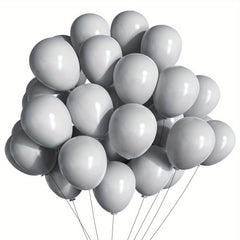 60pcs Gray Party Latex Balloons 5inch Kit for Gray Theme Events