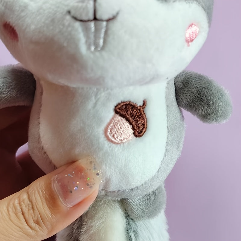 Squirrel Plush Doll Keychain Small Pendant Couple Backpack Bag Pendant