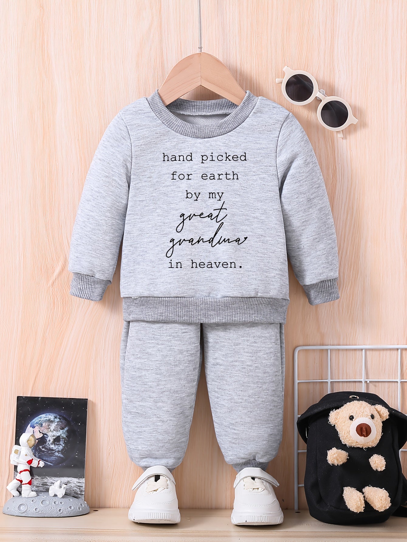 Baby Casual Outfit Long Sleeve Sweatshirt Trousers Set
