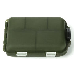 Mini Waterproof Tackle Box 10 Compartments Hooks Lures Baits Organizer