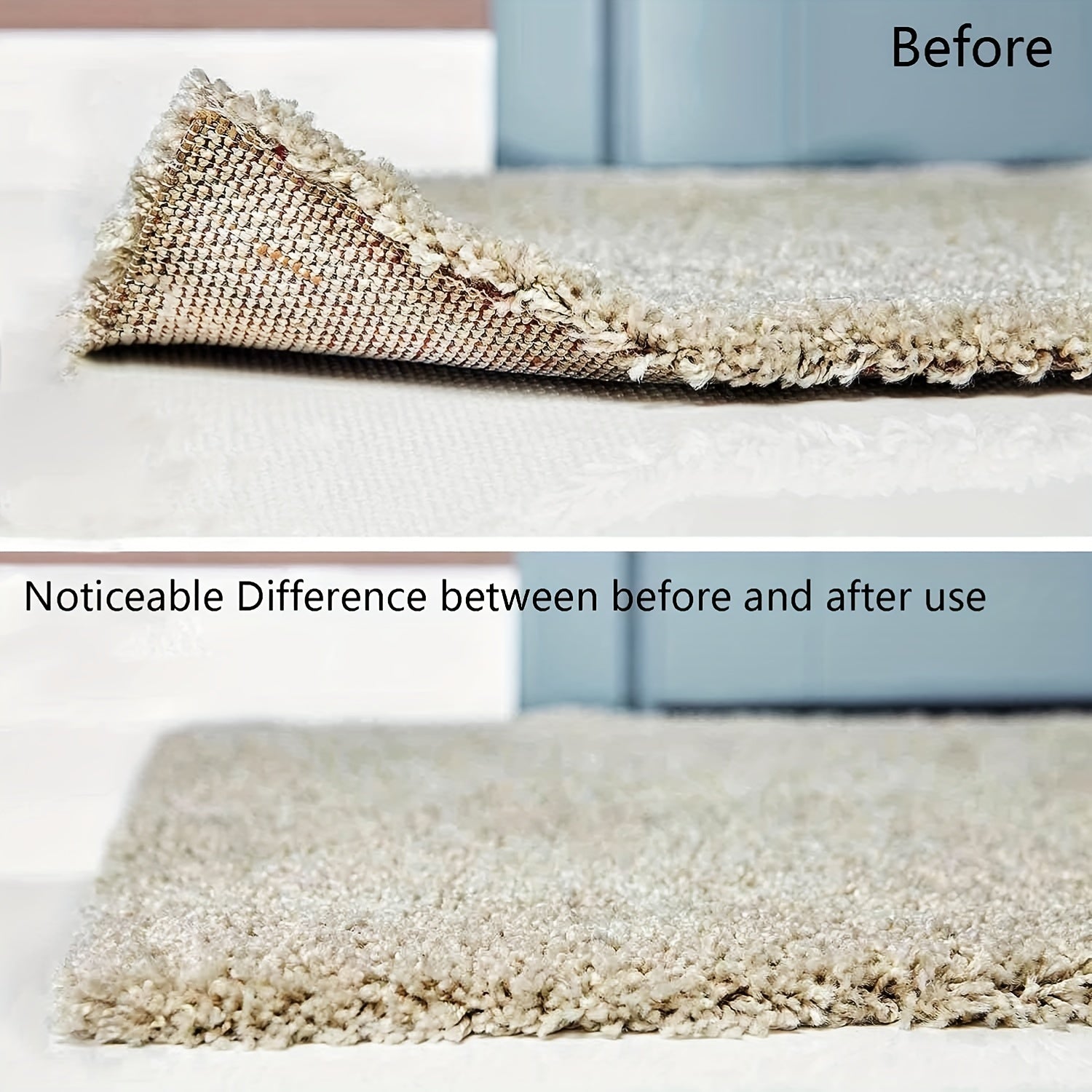 8pcs Rug Grippers Non Slip Rug Pad For Area Rugs Non Skid Reusable