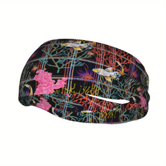 Signature Check Plaid Headband Abstract Design