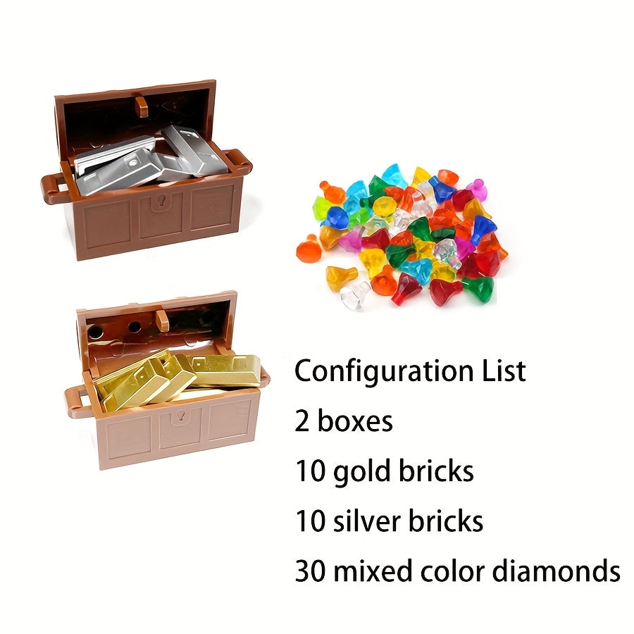 Mixed Color Treasure Accessories for Building Blocks with Simulated Jewelry