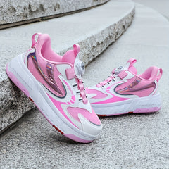 Breathable Mesh Roller Shoes for Kids Outdoor Fun