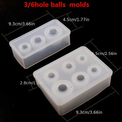 DIY Crystal Drop Glue Ball Silicone Mold Starry Sky Ball Mold