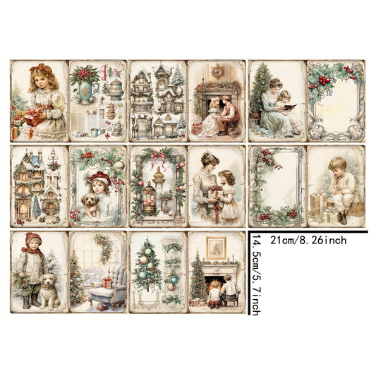 Vigus8 Mother's Scrapbook Diary A5 Size Handcraft Paper