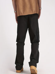 Cargo Pants Men s Flap Pocket Trousers Loose Casual Outdoor Pants
