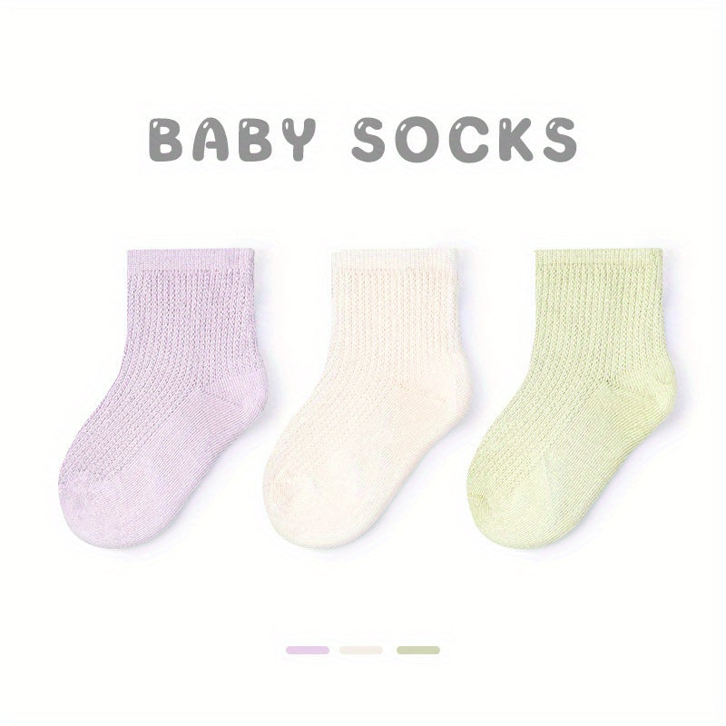 Baby Girls Knit Non Slip Socks Comfortable Sport Short Crew Sock