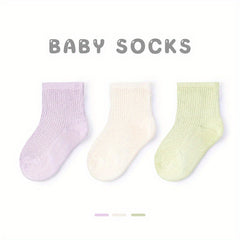 Baby Girls Knit Non Slip Socks Comfortable Sport Short Crew Sock