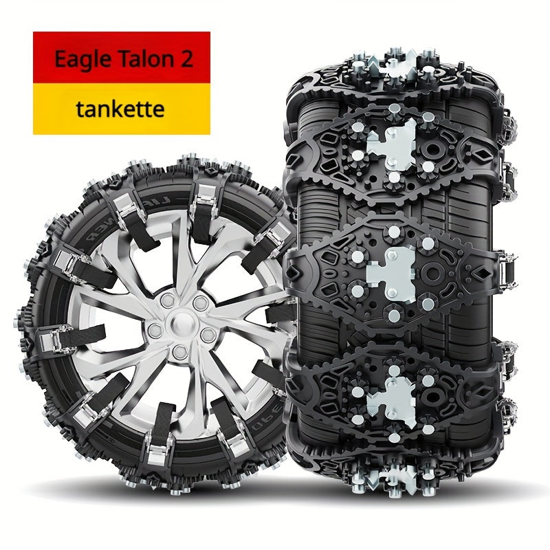8pcs Anti-skid Snow Chain Tire Chain Emergency Plate