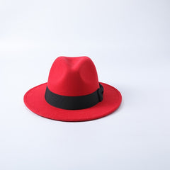 Vintage Style Solid Bow Hat Warm Fuzzy French Sunshade Hat