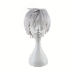 Men's 12in Anime Short Wig Cosplay Party Fiber Wig
