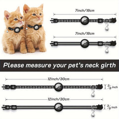 2 Pack Cat Collar With Bell Breakaway Reflective Kitten Collar