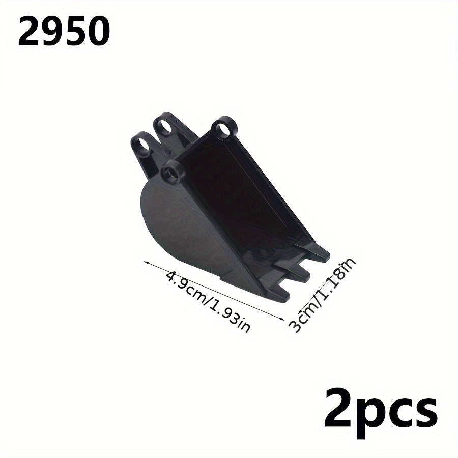 2pcs Excavator Bucket Bricks Toys Compatible with 15265 2951 2950 24120 47508