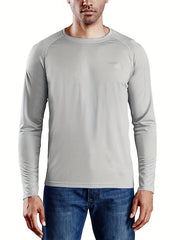 Men's Quick Dry Long Sleeve Rash Guard UPF 50 Sun Protection Shirt