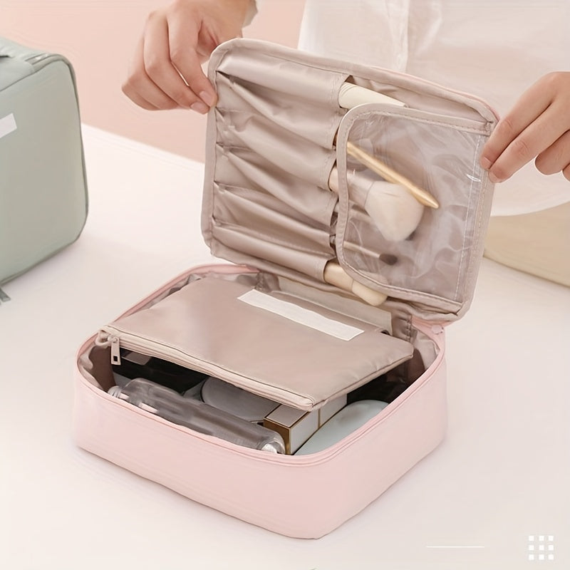 Large Capacity Waterproof Cosmetic Storage Bag Portable Makeup Pouch